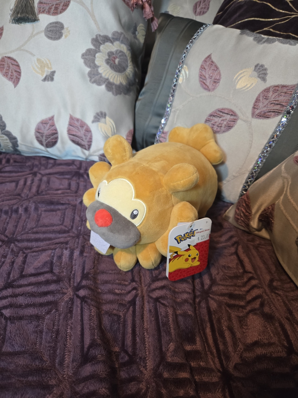 Pokemon Bidoof Plush - NWT